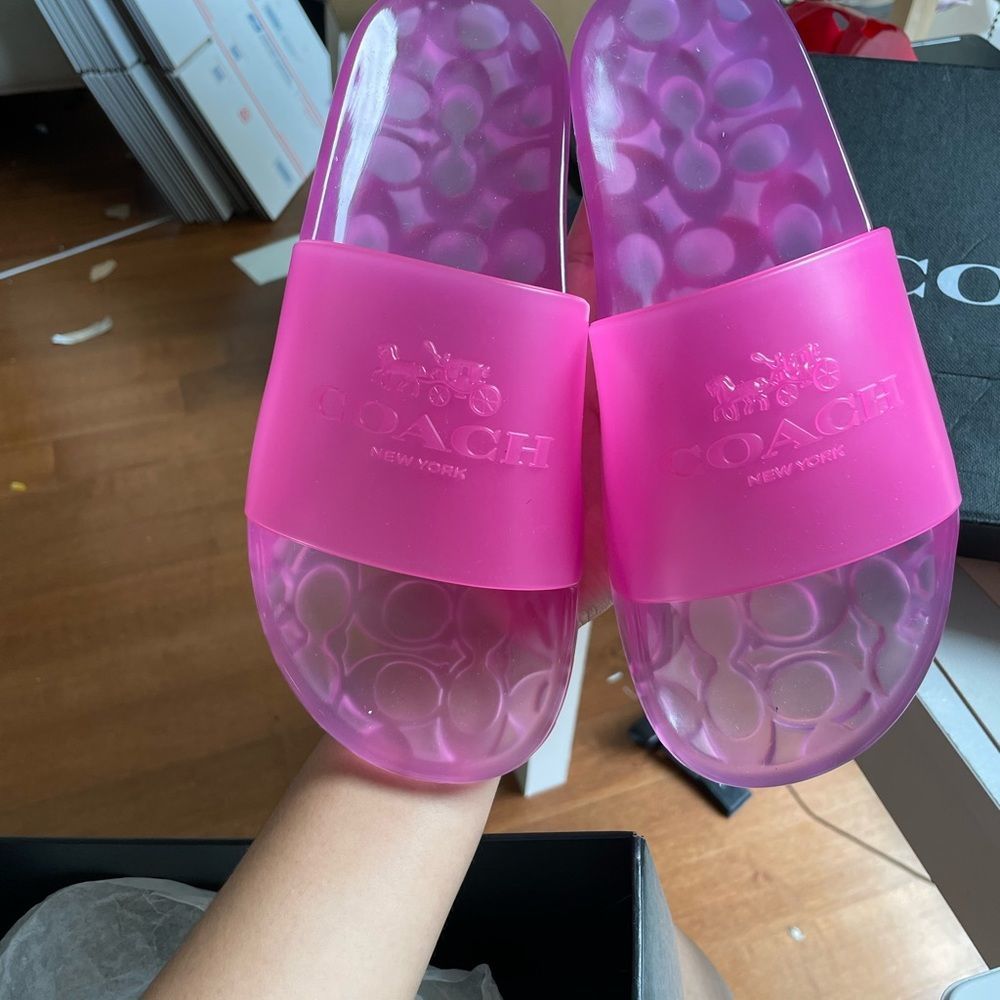 COPY - NWT jelly Coach sandals in Size 8. Brand new perfect for the HOT SUMMER